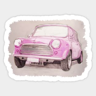 Classic Mini Pink Sticker